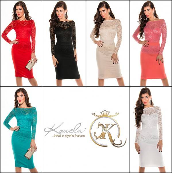 Koucla Sexy KouCla Midi-Dress mit Spitze Cyber Monday