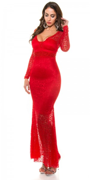 Koucla Red-Carpet-Look! Sexy Koucla Abendkleid mit Spitze Weihnachtsangebot