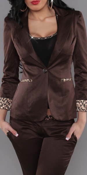 Koucla Sexy KouCla-Blazer mit Leoprint Vatertagsangebot