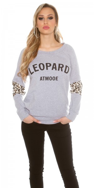 Koucla Trendy KouCla Pullover "Leopard" Heißer Verkauf