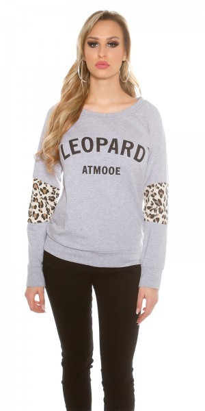 Koucla Trendy KouCla Pullover "Leopard" Heißer Verkauf
