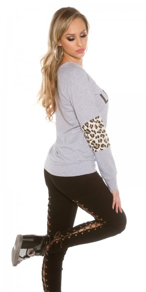 Koucla Trendy KouCla Pullover "Leopard" Heißer Verkauf