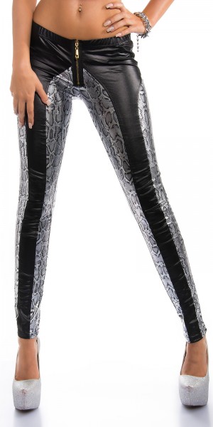 Koucla Sexy KouCla Skinny WetLook Pants mit Zipp Tiefpreis