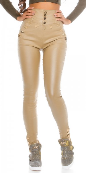 Koucla Sexy Koucla Highwaist Lederlook-Hose Neueste Stile