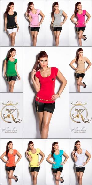 Koucla Sexy KouCla Shirt rückenfrei mit Schleifen Fabrik Onlineshop