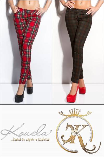Koucla Sexy KouCla Hose mit Karo-Print Cyber Monday