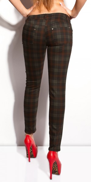 Koucla Sexy KouCla Hose mit Karo-Print Cyber Monday