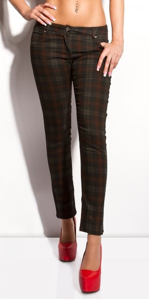 Koucla Sexy KouCla Hose mit Karo-Print Cyber Monday