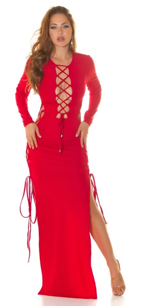 Koucla Sexy Koucla Maxikleid mit Cut Outs zum schnüren Bis zu 50% Rabatt