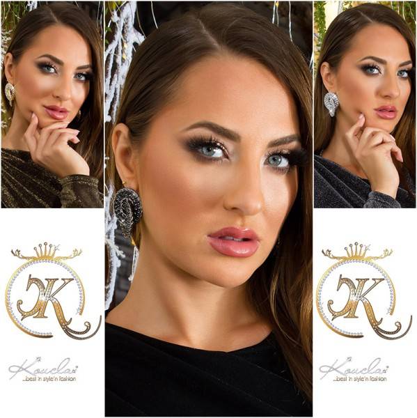 Koucla Sexy Statement Glitzer Ohrringe Black Friday Preise
