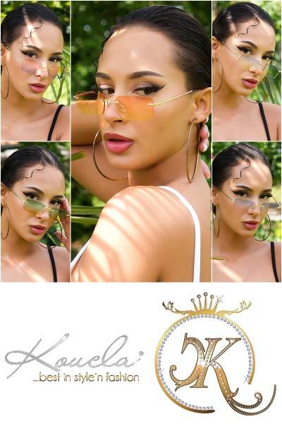 Koucla Sexy Randlose Leicht Getönte Sommer Brille Auslauf