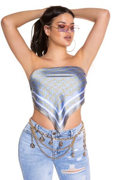 Koucla Sexy luxury BandanaTuch/Top mit Kettenmuster Verkauf