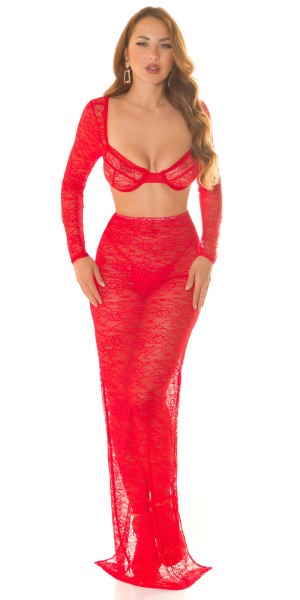Koucla Sexy Koucla Highwaist Maxirock aus Spitze Blitzverkäufe