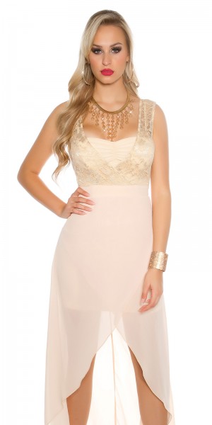 Koucla Sexy KouCla High Low Abendkleid mit Spitze Saisonschlussverkauf