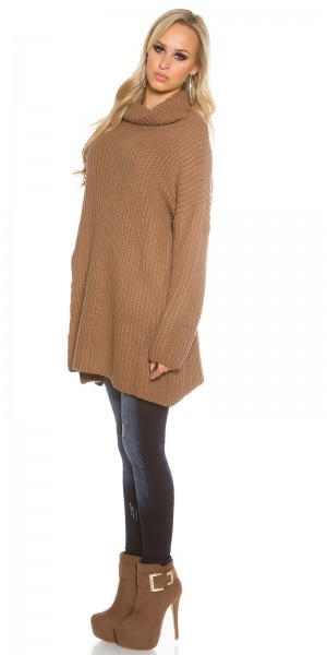 Koucla Trendy KouCla Oversize Rollkragen Strickpullover Cyber Monday