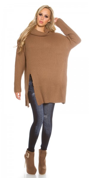 Koucla Trendy KouCla Oversize Rollkragen Strickpullover Cyber Monday