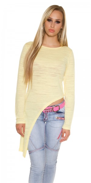 Koucla Trendy KouCla Langarmshirt asymmetrisch Lagerräumung