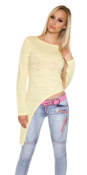 Koucla Trendy KouCla Langarmshirt asymmetrisch Lagerräumung