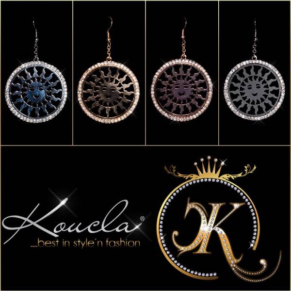 Koucla Trendy Ohrhänger mit Strass Räumungsverkauf