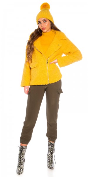 Koucla Trendy Stick Mütze mit Bommel Gefüttert Fabrikverkauf