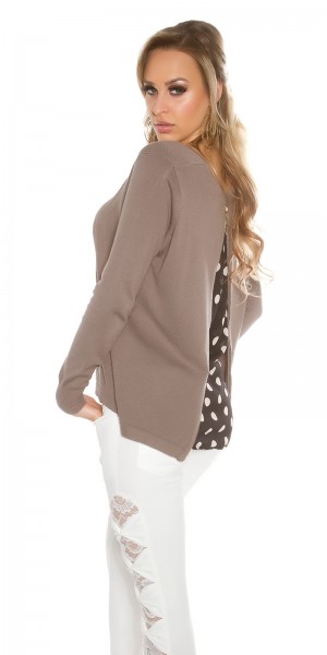 Koucla Trendy KouCla 2in1 Polka Dot Chiffon Pullover Top Angebot