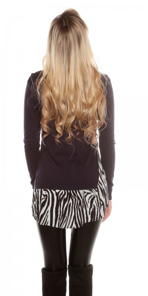 Koucla Trendy Koucla 2in1 FeinstrickPulli mit AnimalPrint Online Outlet