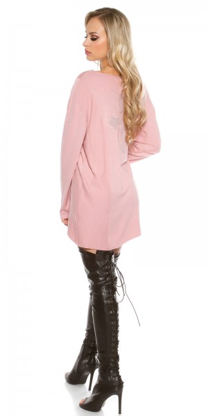 Koucla Trendy KouCla Oversize Pulli mit Mesh Kreuz Zeitlich begrenztes Angebot