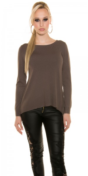 Koucla Sexy Koucla Pullover mit Spitze und Knöpfen Exklusive Angebote