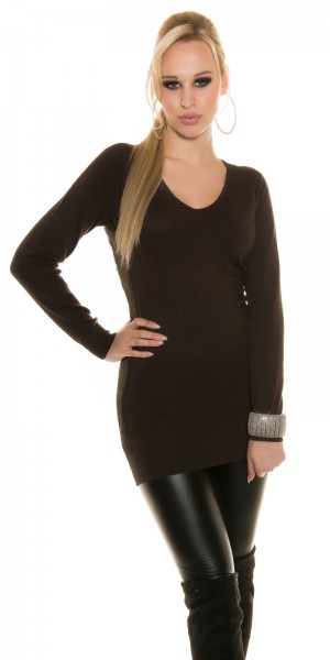 Koucla Trendy Koucla Longpullover mit Spitze Neuheiten