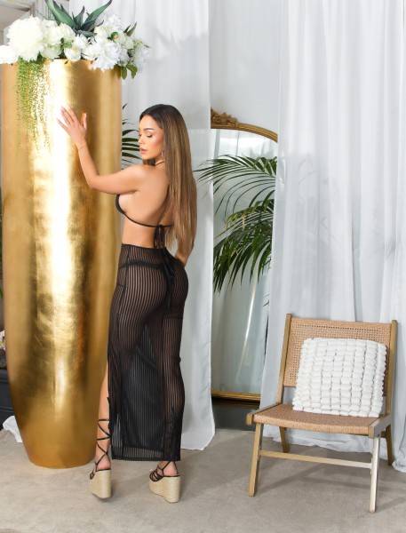 Koucla Sexy Koucla Maxikleid mit Cut Outs / Cover-Up Super Rabatt