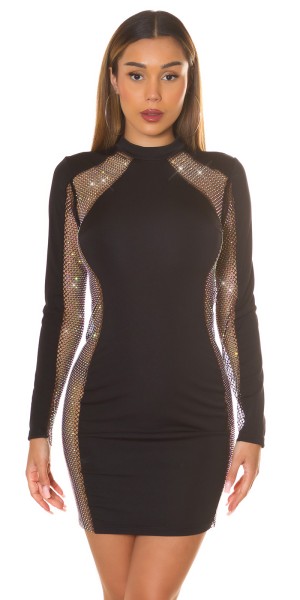 Koucla Sexy Koucla Langarm Minikleid mit Glitzer Riesige Rabatte