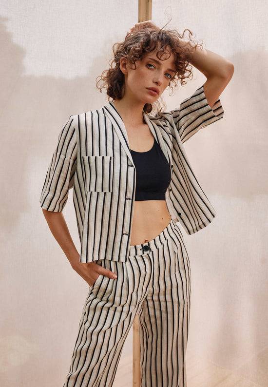 Lana Natural Wear Bluse, Modell Teresita mit Tasche Versandkostenfrei
