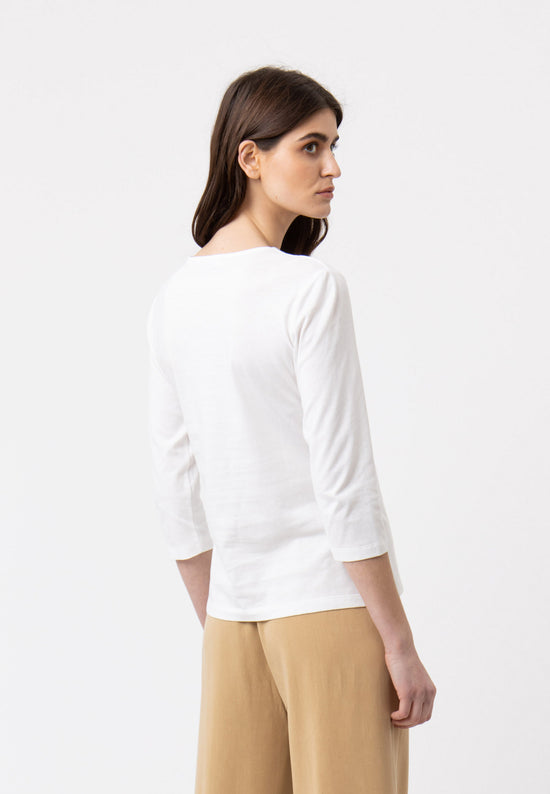Lana Natural Wear V-Neck Shirt, Modell Mara Großer Ausverkauf