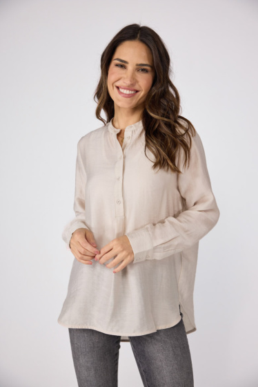 Lieblingsstück Langarm-Bluse mit Knopfleiste Lagerräumung