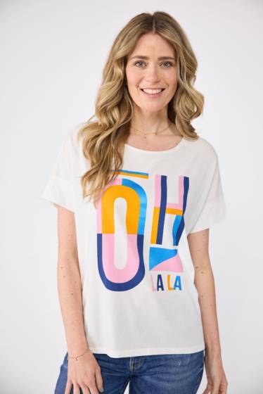 Lieblingsstück T-Shirt mit Oh la la-Motiv Online Outlet