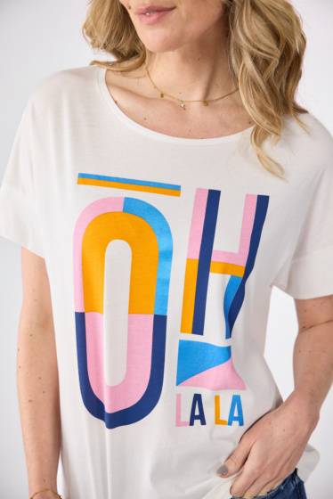 Lieblingsstück T-Shirt mit Oh la la-Motiv Online Outlet