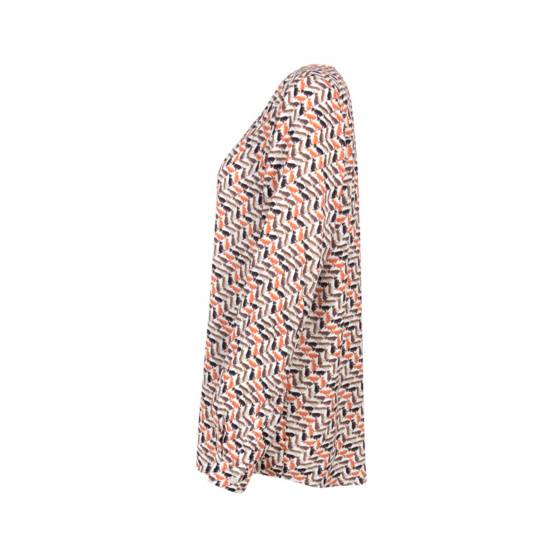 Lieblingsstück Alloverprint-Bluse mit Rundhalsausschnitt Exklusive Angebote