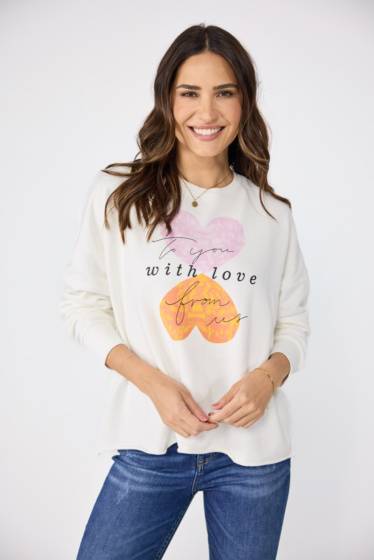 Lieblingsstück Sweatshirt mit süßem Frontmotiv Saisonale Angebote
