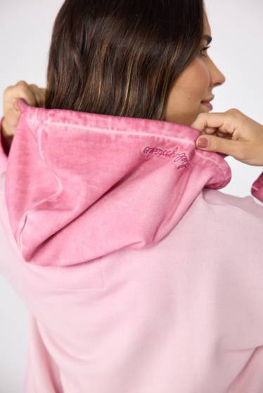 Lieblingsstück Kapuzen-Sweatshirt mit V-Ausschnitt Räumungsverkauf