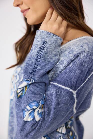 Lieblingsstück Pullover Insideout-Blumenprint Kauf eins, bekomm eins gratis