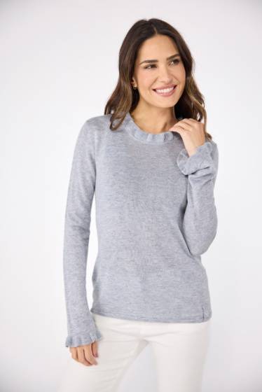 Lieblingsstück Pullover mit Rüschen-Details am Ausschnitt Wochenangebot