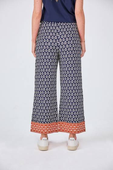 Lieblingsstück Gemusterte Hose mit Bordüre Bis zu 65% Rabatt