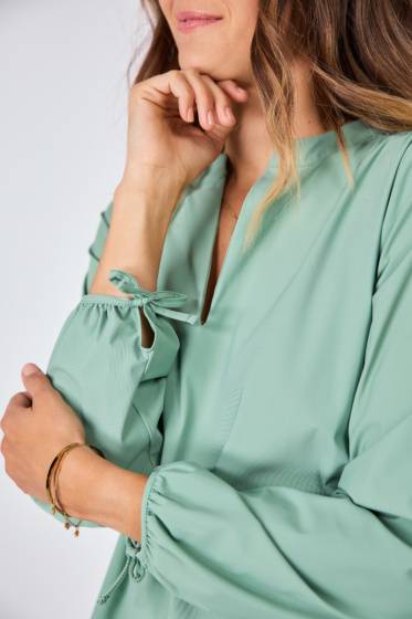 Lieblingsstück Bluse mit Bindebändern am Arm Sonderangebot der Fabrik