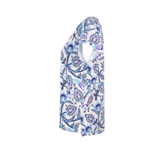 Lieblingsstück Kurzarm Sommer-Shirt mit Print Vierteljährliche Förderung