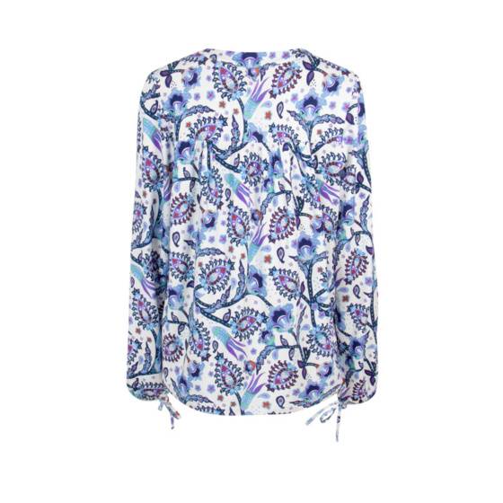 Lieblingsstück Print Bluse mit Bindebändern am Arm Discount Store für neue Produkte