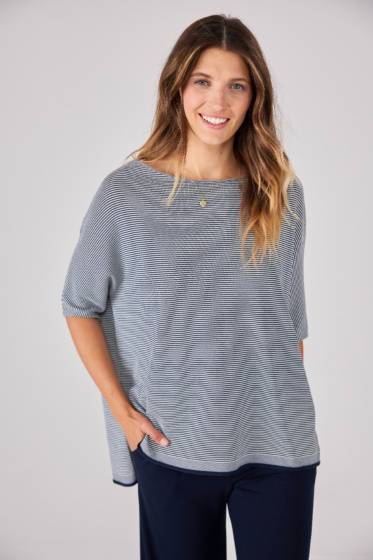 Lieblingsstück 3/4 Arm Strickshirt mit Schlitz Kostenloser Versand international