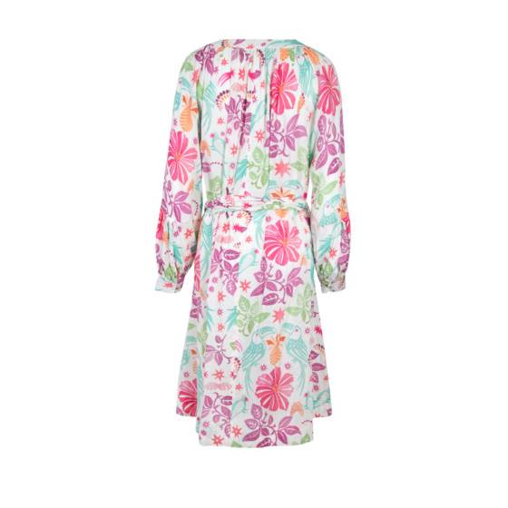 Lieblingsstück Puffärmelkleid mit Paradise Print Schlussverkauf