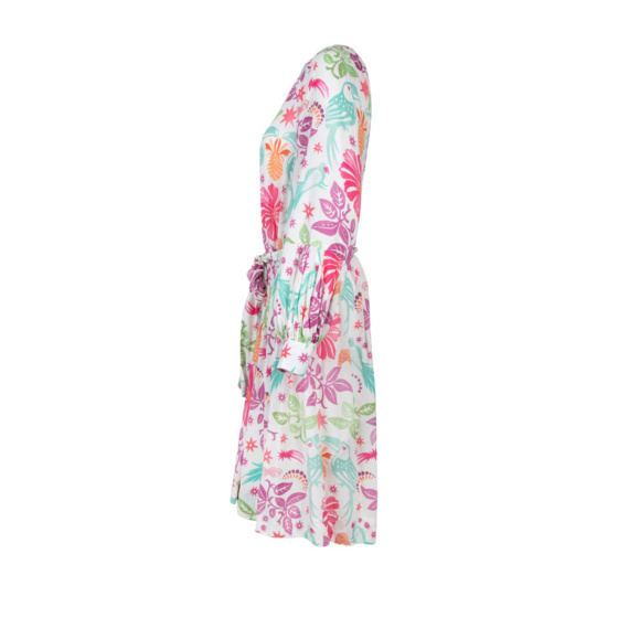 Lieblingsstück Puffärmelkleid mit Paradise Print Schlussverkauf