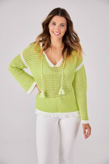 Lieblingsstück Stricktunika mit Netzstruktur Günstiger Verkauf