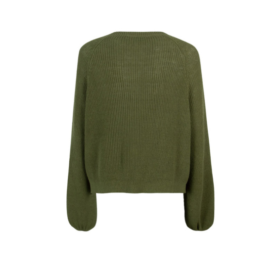 Lieblingsstück Strickjacke mit Puffarm und Rippenstruktur Fabrik Onlineshop